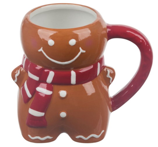 Christmas Brown Gingerbread Mug